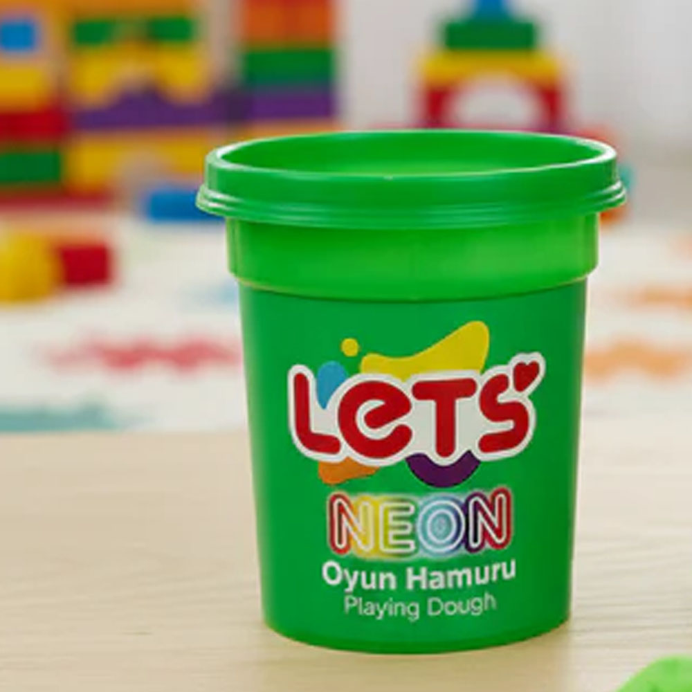 LETS OYUN HAMURU TEK RENK NEON YEŞİL 110 G Y L01009
