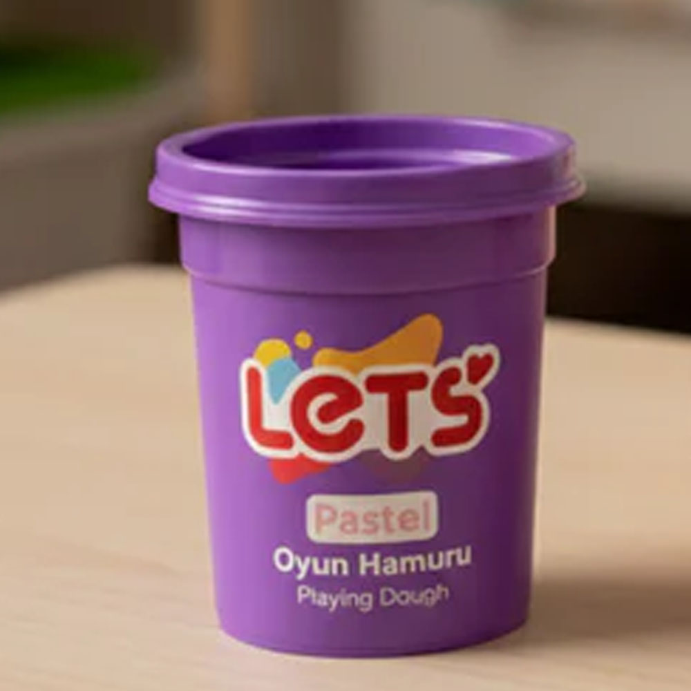 LETS OYUN HAMURU TEK RENK PASTEL MOR 110 G