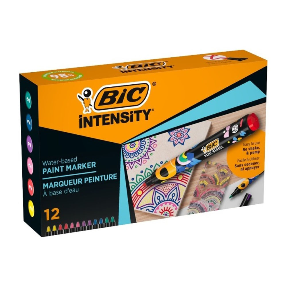 BİC INTENSİTY PAİNT MARKER 12Lİ KARIŞIK 527426