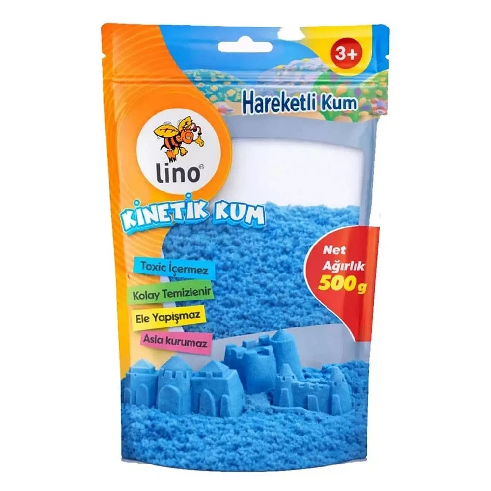 LİNO KİNETİK KUM 500 GR MAVİ DOYPACK