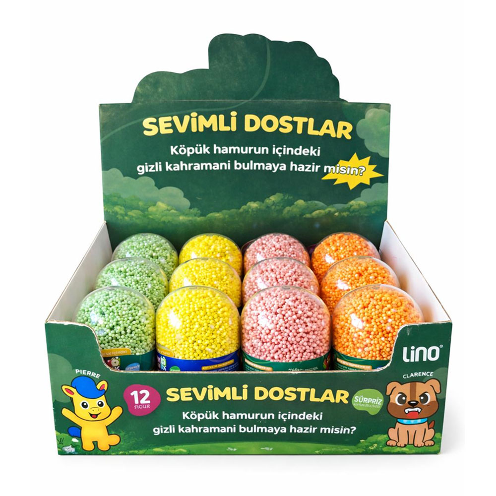 LİNO KURUMAYAN KÖPÜKLÜ OYUN HAMURU SEVİMLİ DOSTLAR