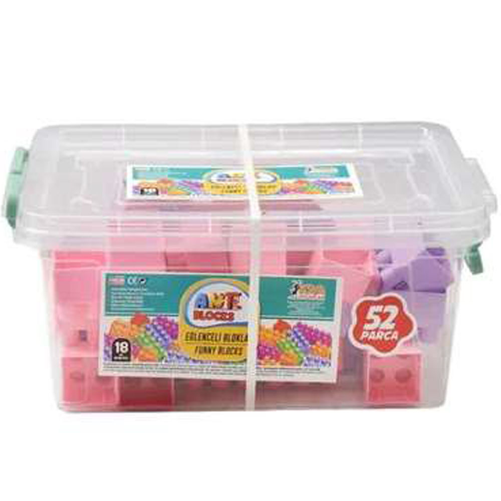 ASYA ANT BLOCKS PEMBE 52 PARÇA BOX ANT052-P
