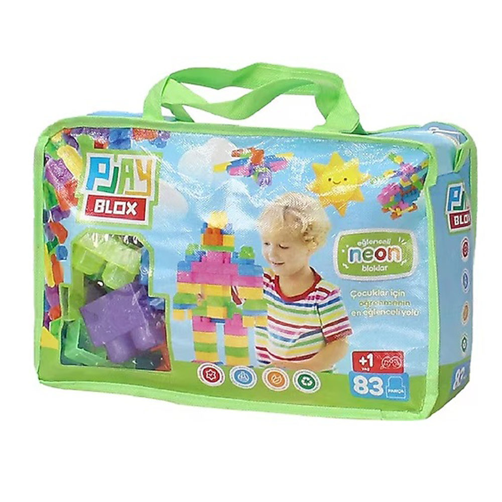ASYA PLAYBLOX BLOCK NEON 83 PCS BAG GİRLS&BOYS 2939