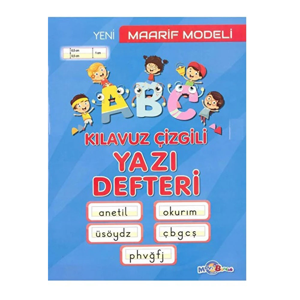 Mavi Boncuk Maarif Model Yazı Defteri Orta Boy