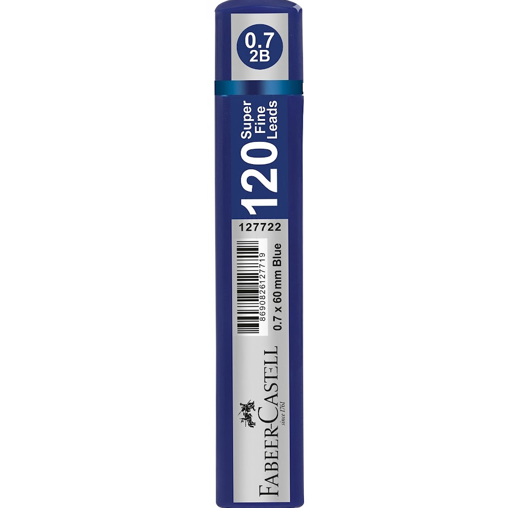 FABER-CASTELL MİN GRİP 0.7 2B 60MM, 120Lİ MAVİ TÜP