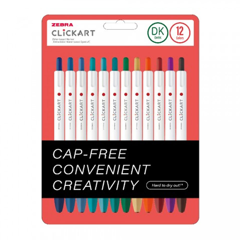ZEBRA CLİCKART MARKET PEN DK 12 LI SET