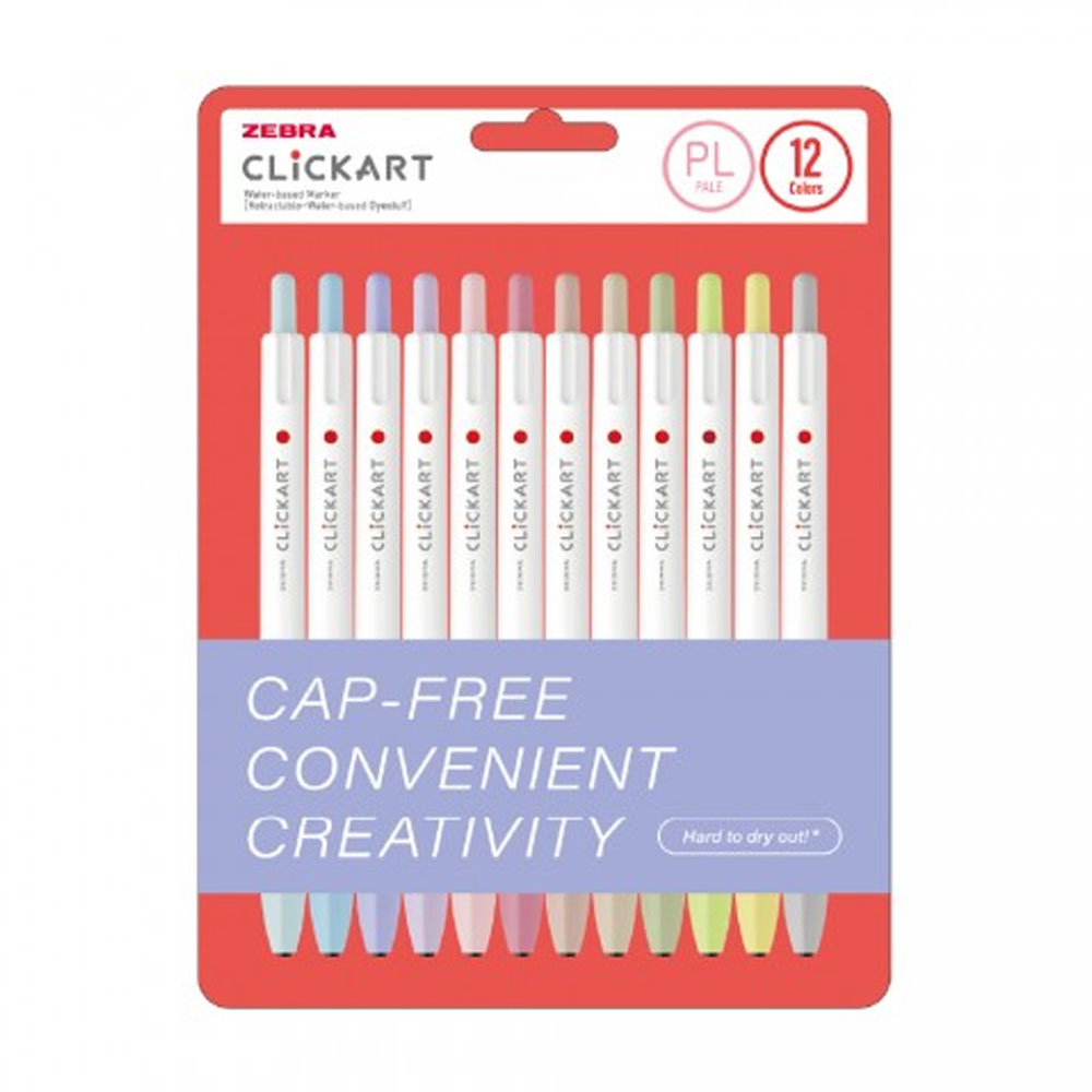 ZEBRA CLİCKART MARKET PEN PL 12 LI SET