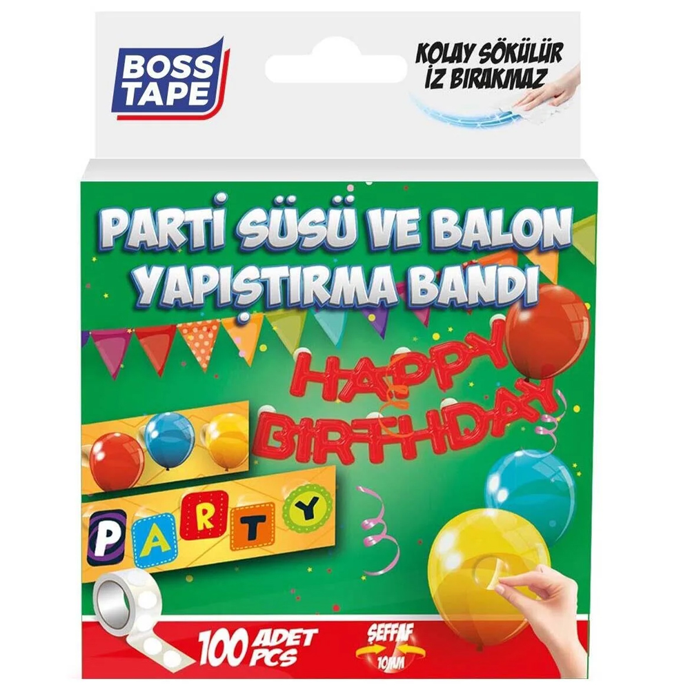 BOSS TAPE BT-05017 PARTİ SÜSÜ BALON YAPIŞTIRMA BANDI