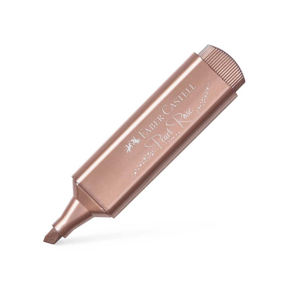 Faber-Castell 1546 Fosforlu Kalem Metalik Rose - 10'lu Paket