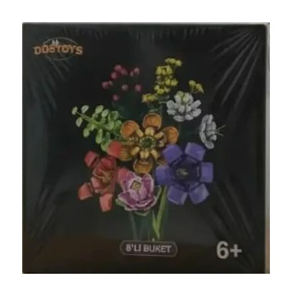 Oceanfour Blok Oyuncak 06289-087A 8Li Buket Çiçek Lego