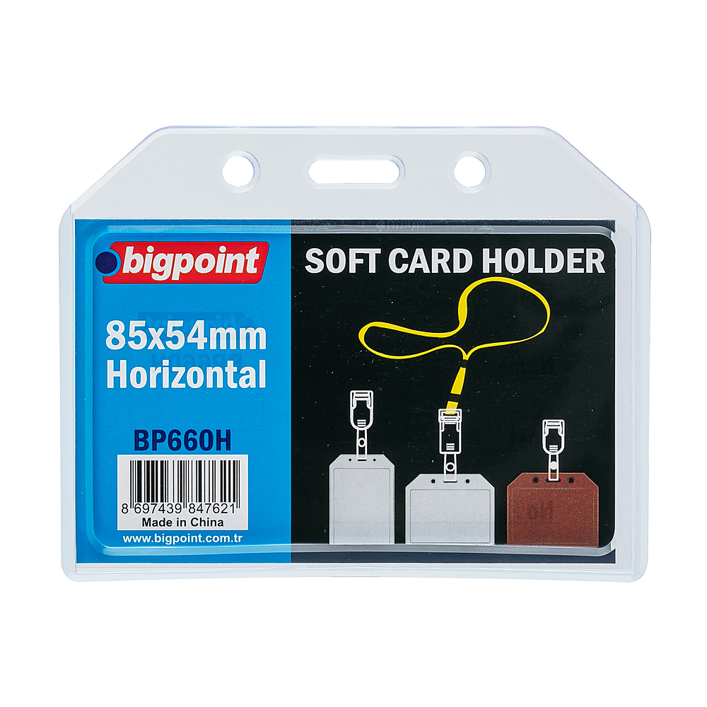 BİGPOİNT KART KABI SOFT YATAY 85X54MM BP660