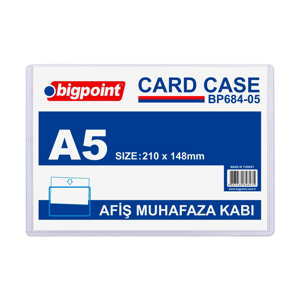 BİGPOİNT AFİŞ MUHAFAZA KABI A5 BP684-05