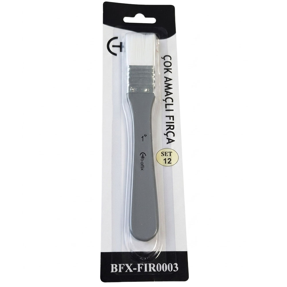 Bafix Fırça Tekli Set-12 Sap Gri Genel Kul Bfx-Fır0003