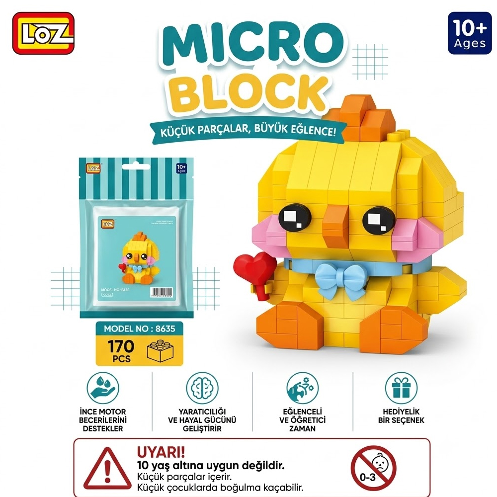 LOZ BLOK OYUNCAK CİVCİV 170 PARÇA LZ-8635