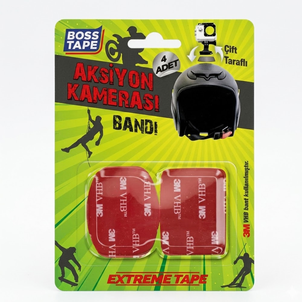 BOSS TAPE AKSİYON KAMERASI YAPIŞTIRMA BANDI BT-09009