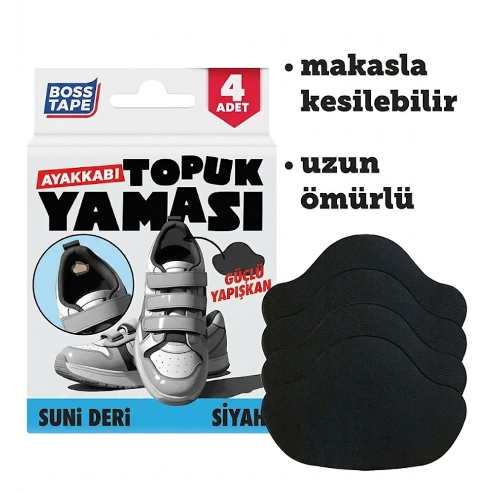 BOSS TAPE YENİ TOPUK YAMASI SİYAH BT-07005