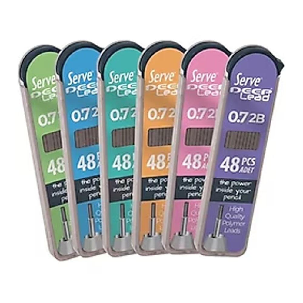 SERVE DEEP MEKANİK KALEM UCU 0.7MM 2B 48LI 12 LI K SV-DEEPMIN07HP-12KT