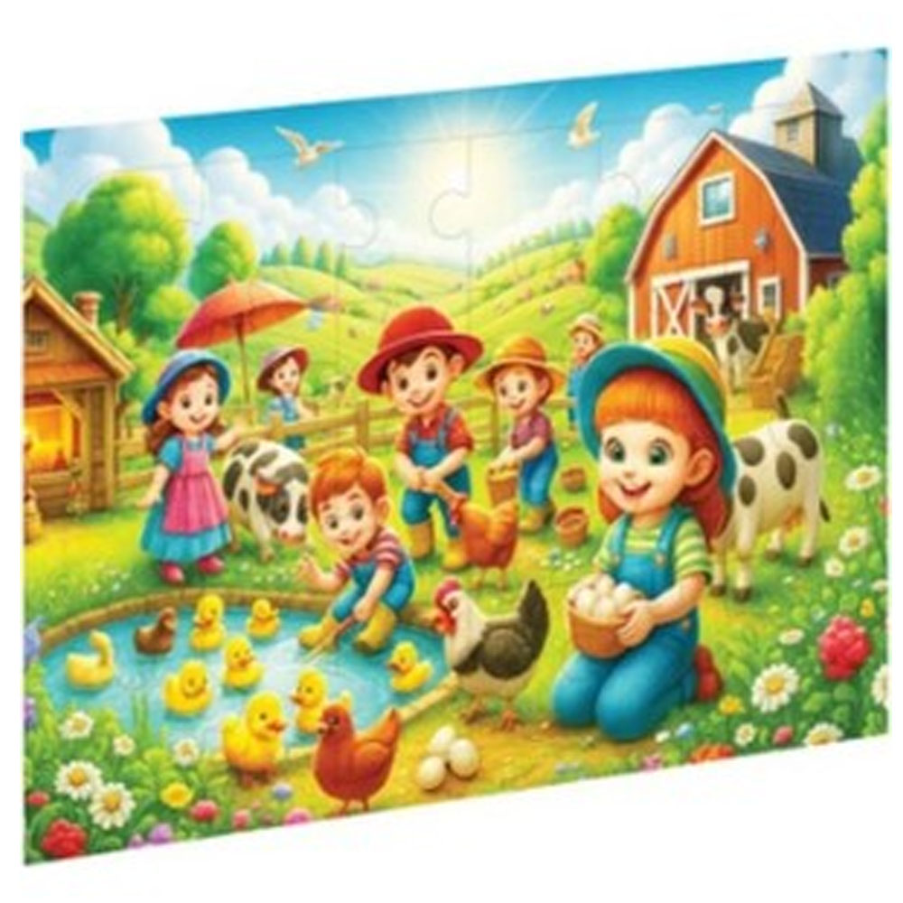 CA GAMES PUZZLE ÇİFTLİKTEKİ ÇOCUKLAR AHŞAP CAAHS-3505