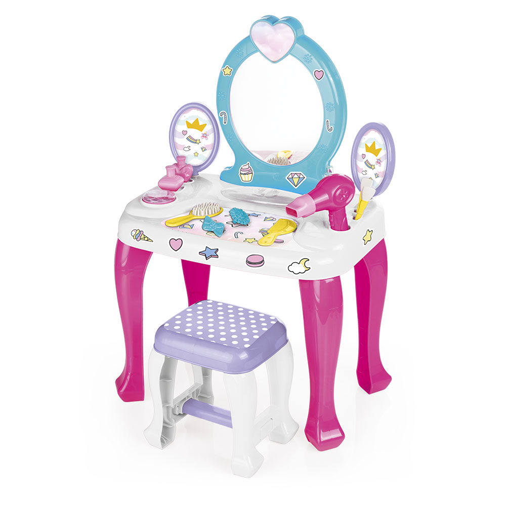 Dolu Unicorn Makyaj Masası Ve Tabure Seti Dolu-2568