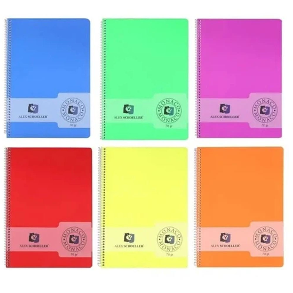 ALEX ALX-0166 ÇİZGİLİ-KARELİ SPİRALLİ 200 YP DEFTER
