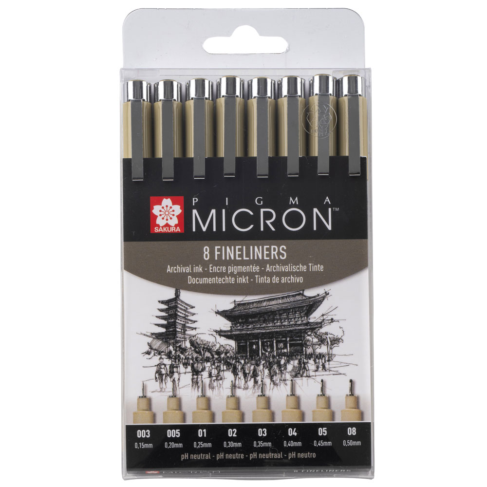 SAKURA PIGMA MICRON 8 Lİ SET BPOXSDK8