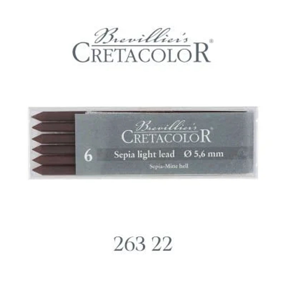 CRETACOLOR SEPİA LİGHT PORTMİN UÇ 5,6MM 6LI 26322
