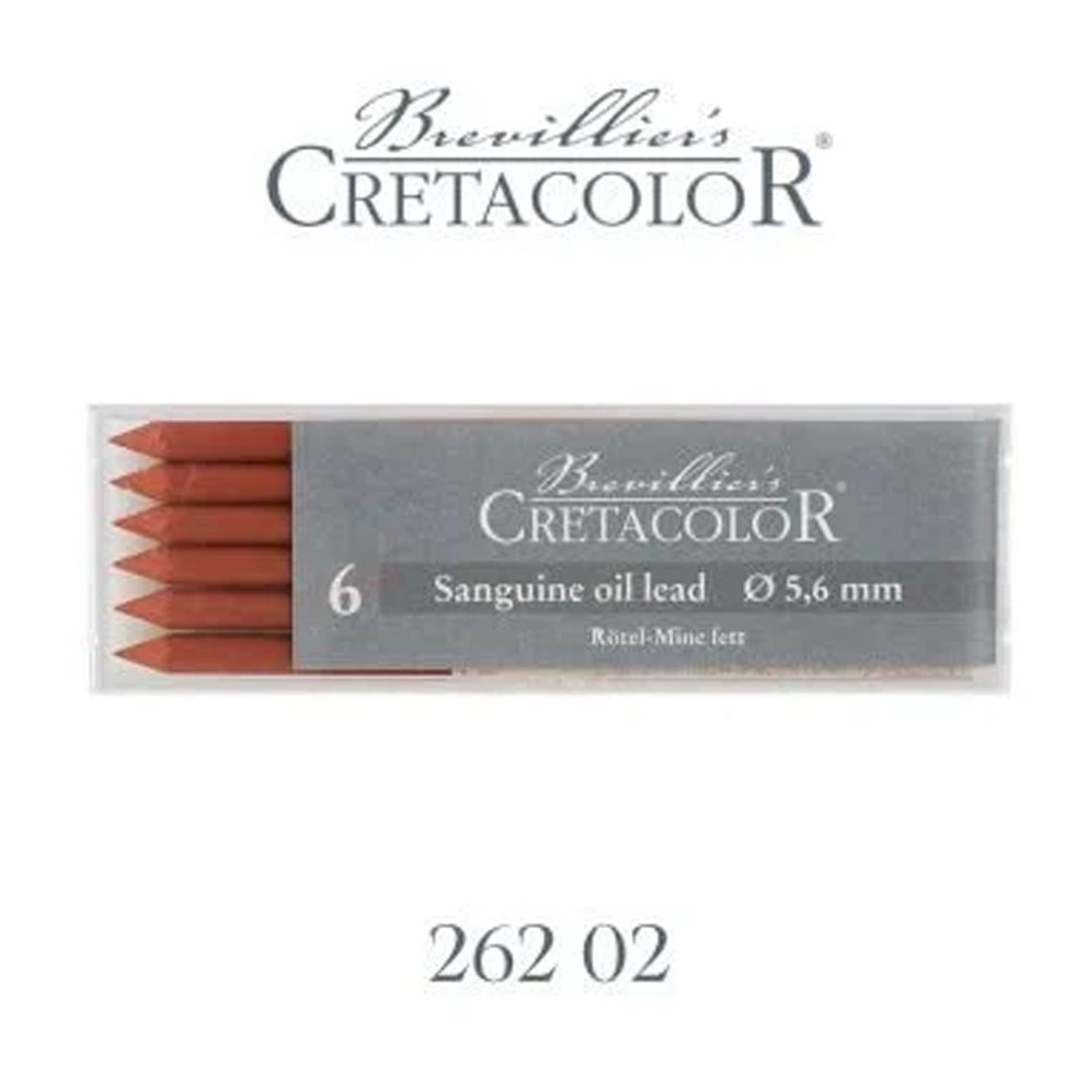 CRETACOLOR SANGUİNE OİL MEDİUM YAĞLI PORTMİN UÇ 5,6MM 6LI 26202