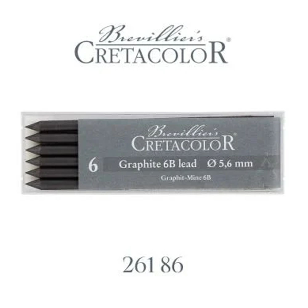 CRETACOLOR GRAPHİTE 6B PORTMİN UÇ 5,6MM 6LI 26186