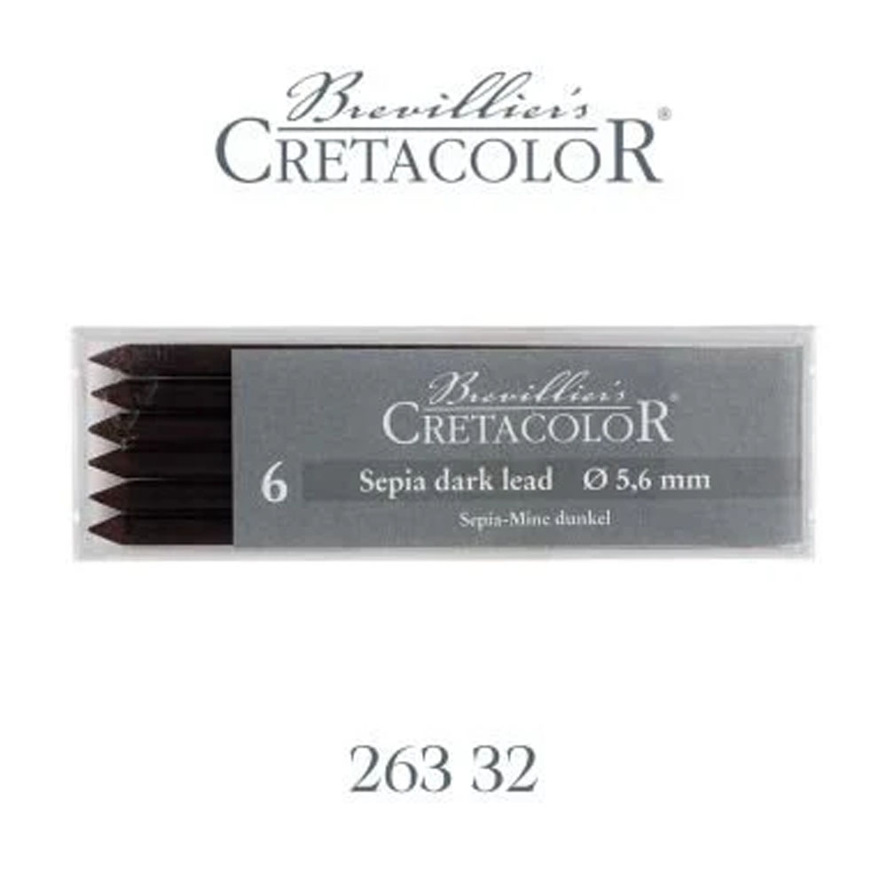 CRETACOLOR SEPİA DARK PORTMİN UÇ 5,6MM 6LI 26332