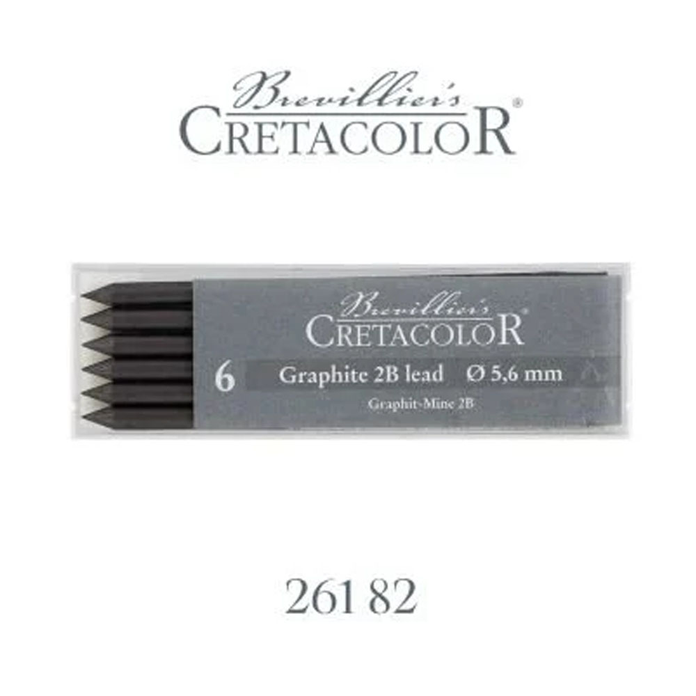 CRETACOLOR GRAPHİTE 2B PORTMİN UÇ 5,6MM 6LI 26182