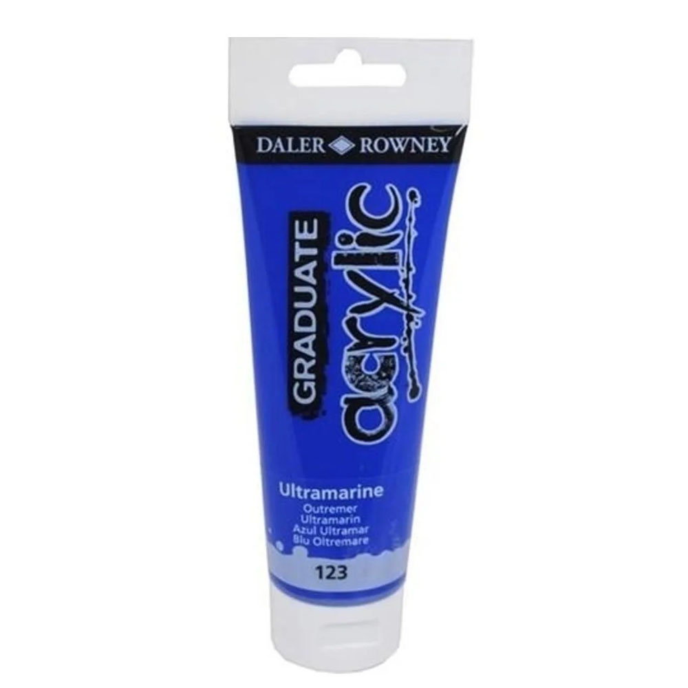 DALER ROWNEY GRADUATE AKRİLİK BOYA GRADUATE ACRYLİC 120ML ULTRA BLUE 123120123
