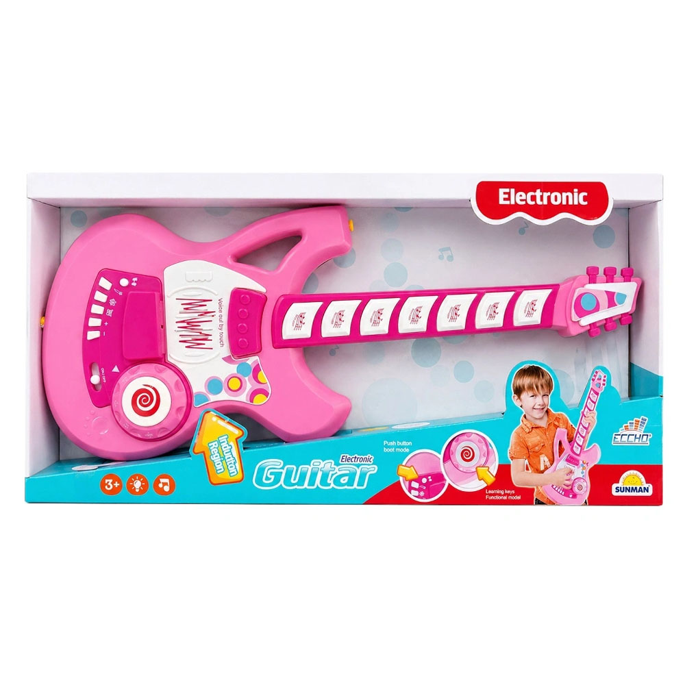 SUNMAN GİTAR FONK.TUŞLU ASKILI PEMBE SESLİ