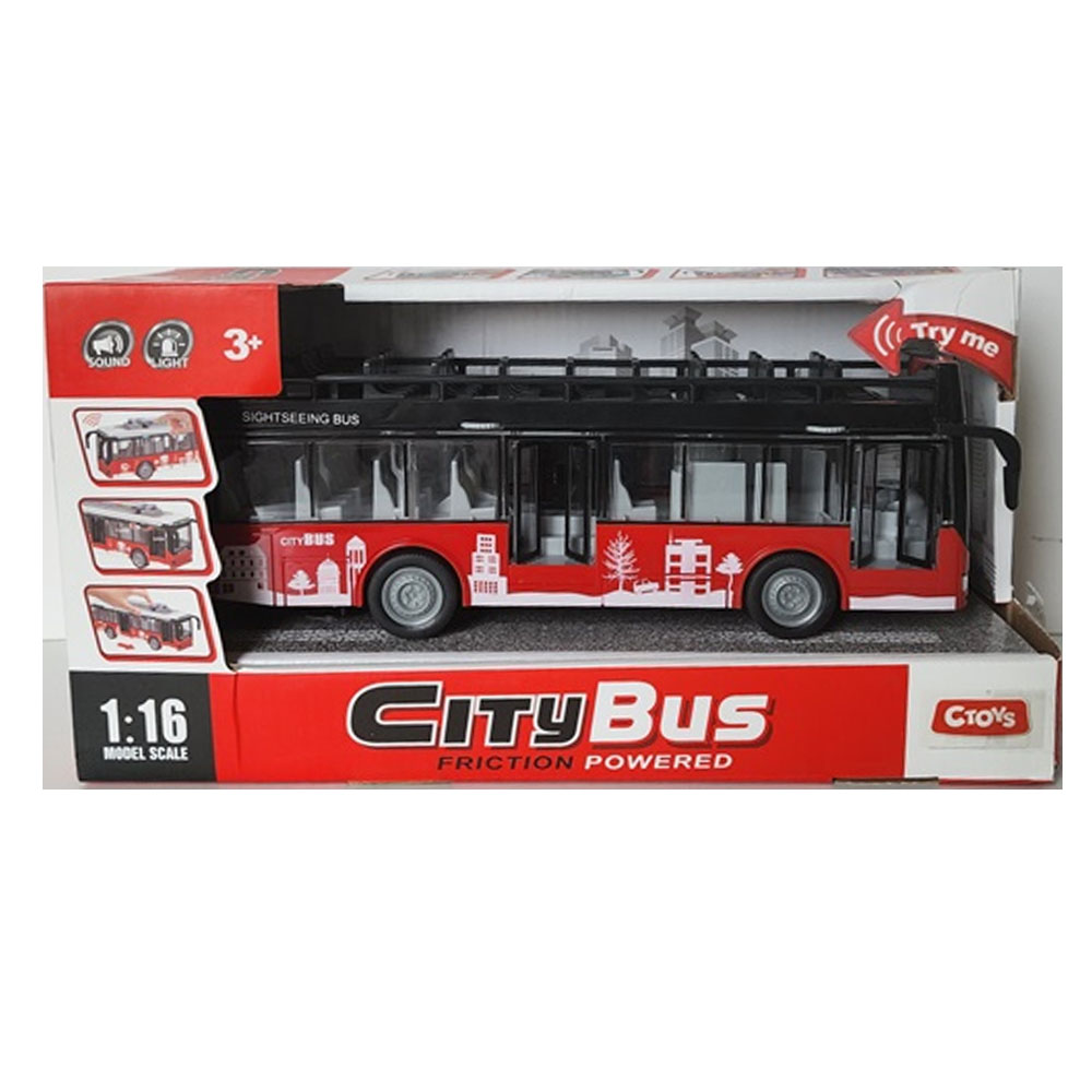 Ctoy Işıklı Ve Sesli Şehir Otobüsü 1:16 Ctoy-a1119-13