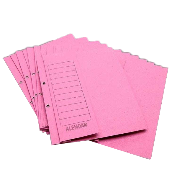 Alemdar Yarım Kapak Dosya Pembe - 50'li Paket