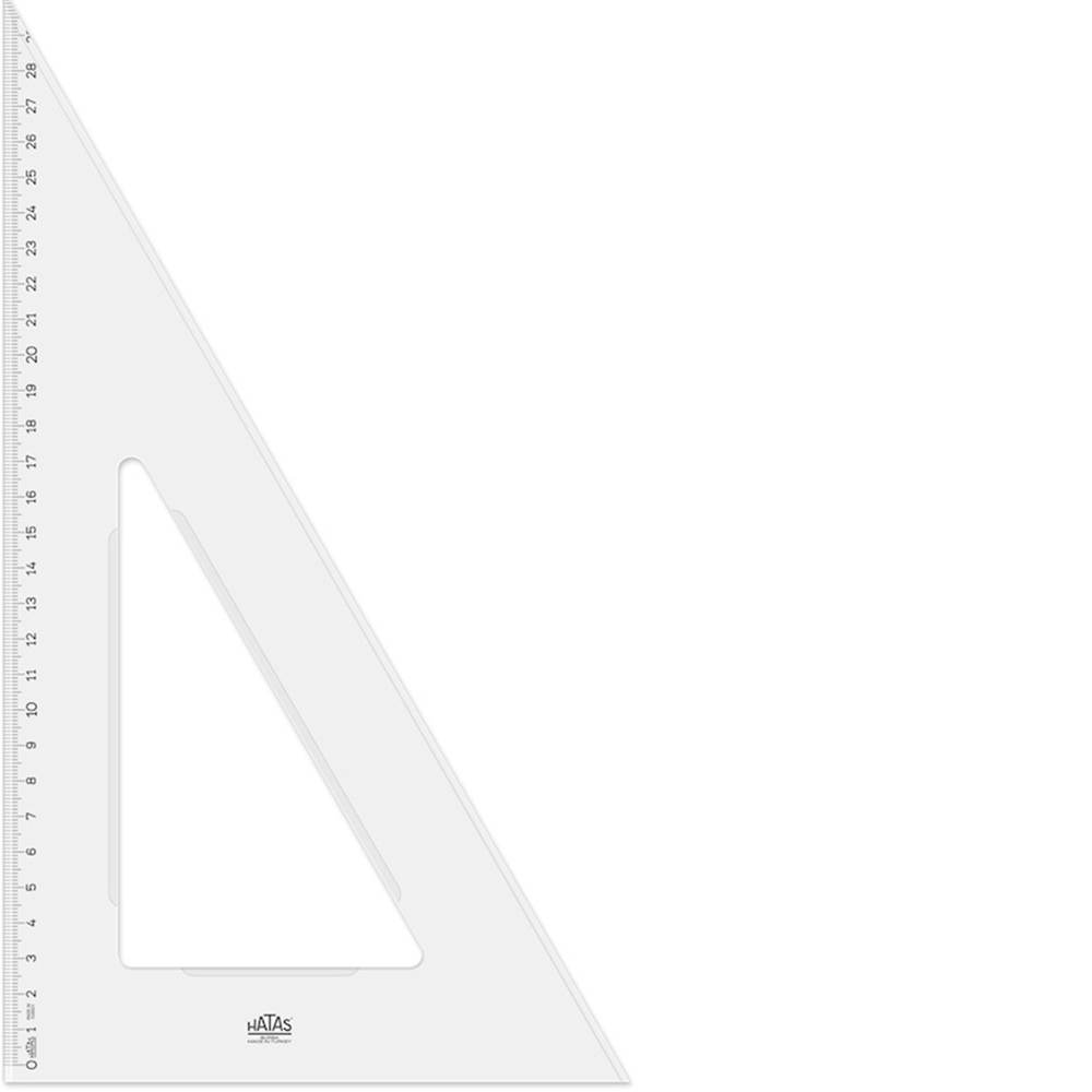 HATAS ÖĞRENCİ GÖNYESİ 60 DERECE PLASTİK 30 CM 0801