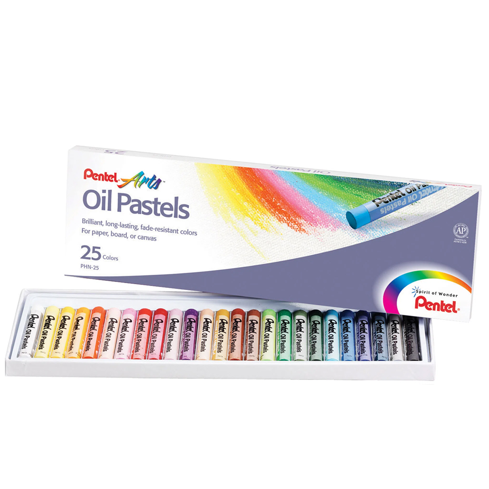 PENTEL PASTEL BOYA YAĞLI KARTON KUTU 25 Lİ PHN-25