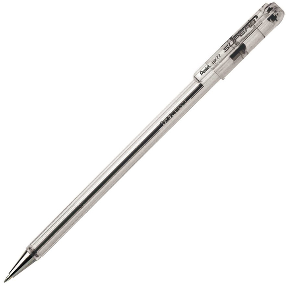 Pentel Tükenmez Kalem 0.7 Mm Siyah Bk77-A - 12'li Paket