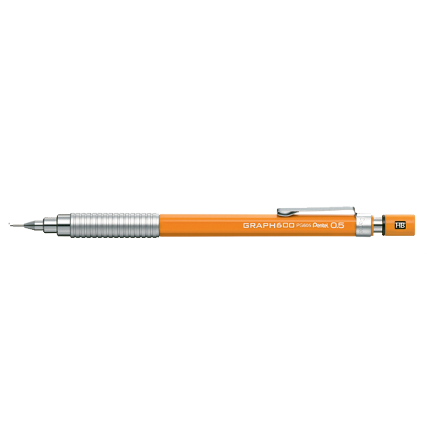 PENTEL ÇİZİM KALEMİ GRAPH 600 0.5 MM TURUNCU PG605-F