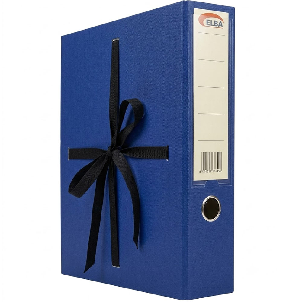 ELBA DMO BAĞLI KLASÖR PLASTİK GENİŞ 34 CM MAVİ