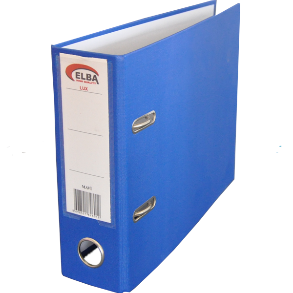 Elba Telgraf Klasör Plastik Lüx Geniş Mavi - 25'li Koli