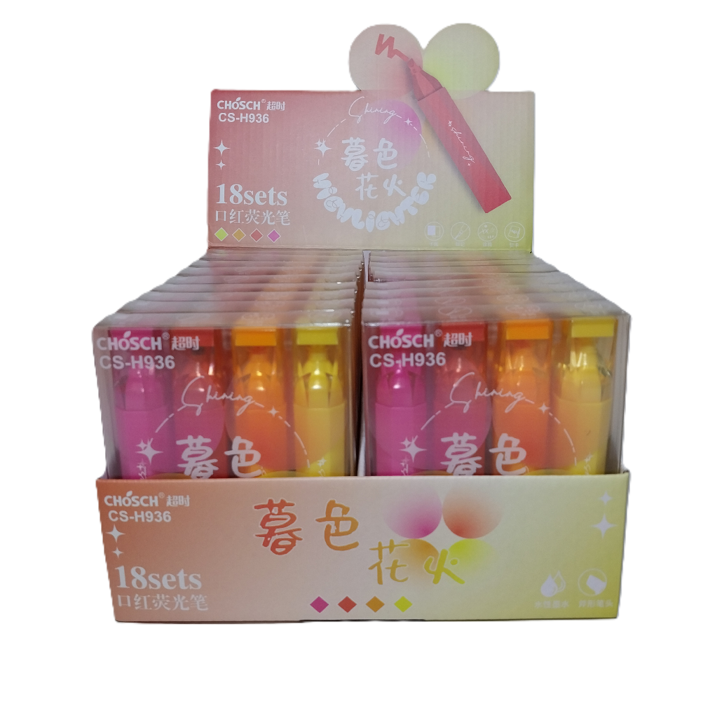 Bafix Fosforlu Kalem Chosch 4 Renk 4 Lü Cs-H936