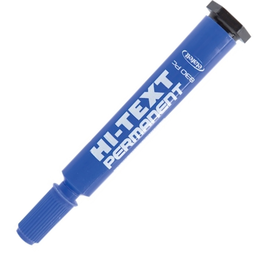 Hİ-TEXT MARKÖR PERMANENT KESİK UÇLU MAVİ 830PC