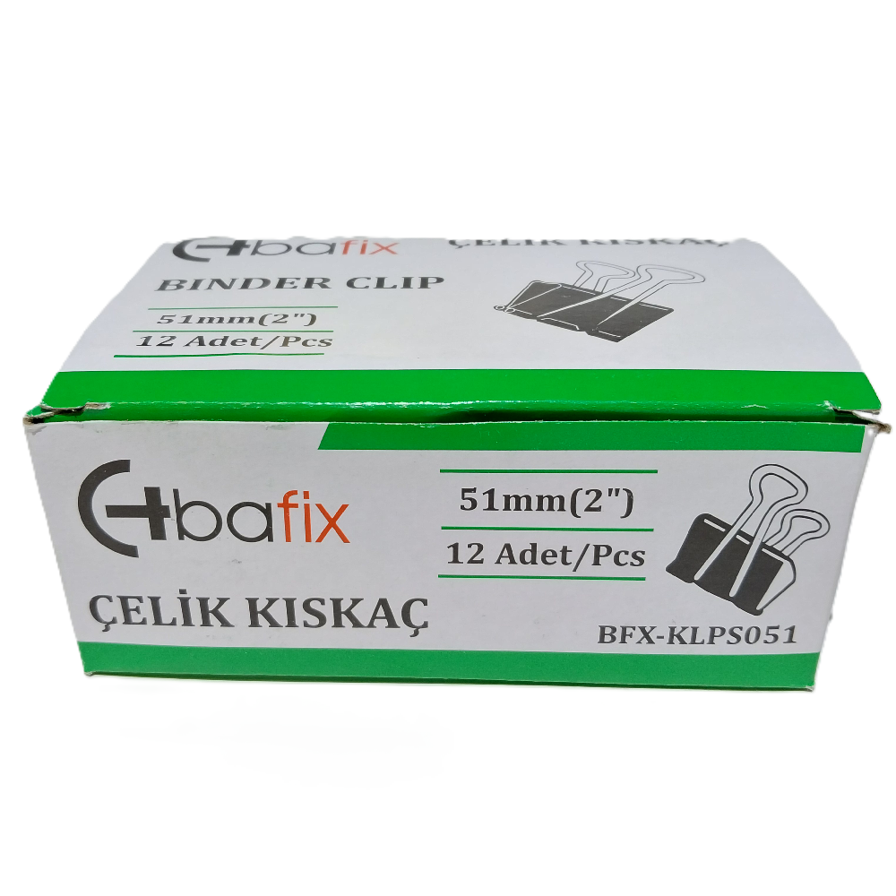 Bafix Kıskaç (Klips) Çelik 51 Mm Bfx-Klps051 - 12'li Paket
