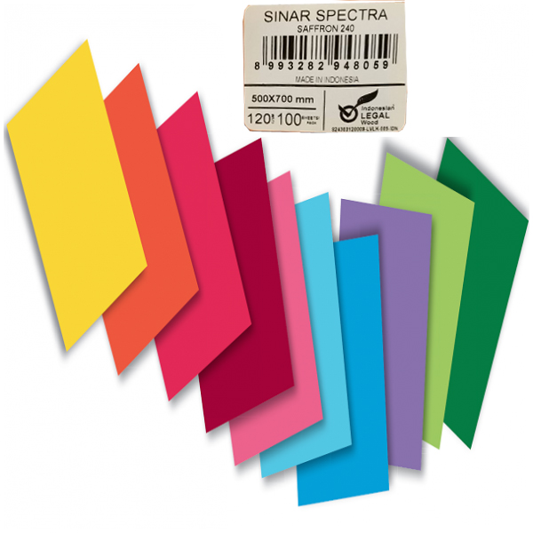 Sınar Fon Kartonu 100 Lü 50X70 120 Gr Turuncu 240 - 100'lü Paket