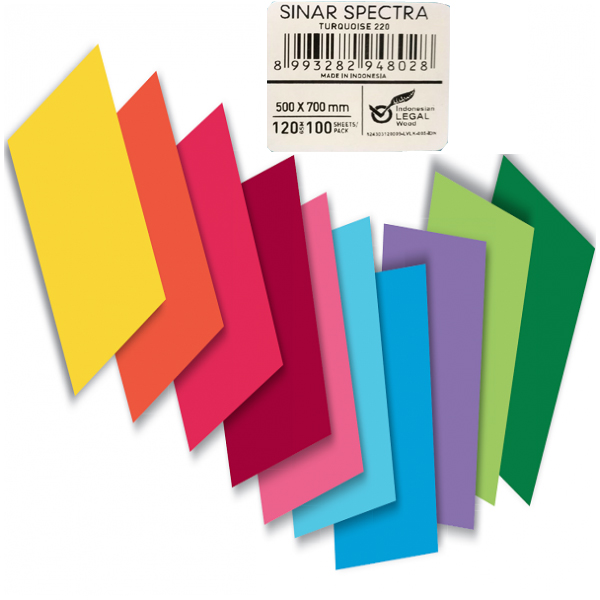 Sınar Fon Kartonu 100 Lü 50X70 120 Gr Turkuaz 220 - 100'lü Paket