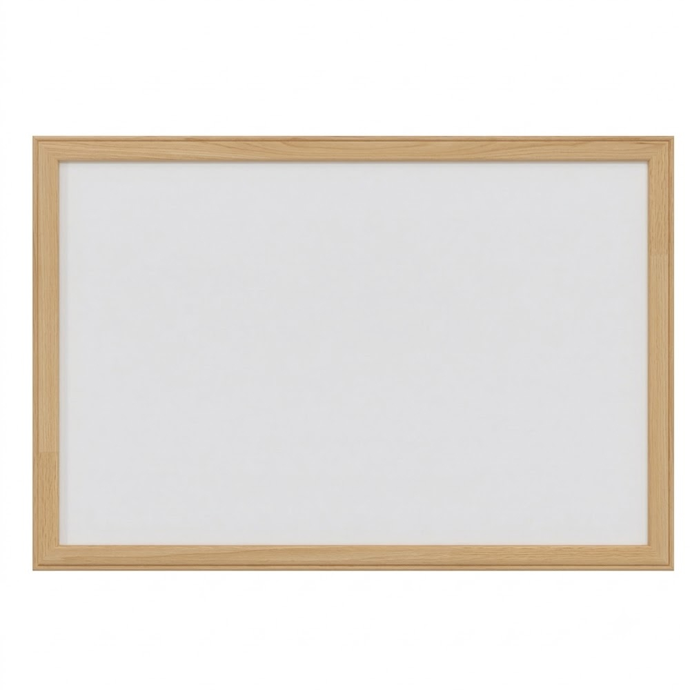 PANDA YAZI TAHTASI DUVARA MONTE NATUREL AHŞAP ÇERÇEVELİ 30X45 PAN225