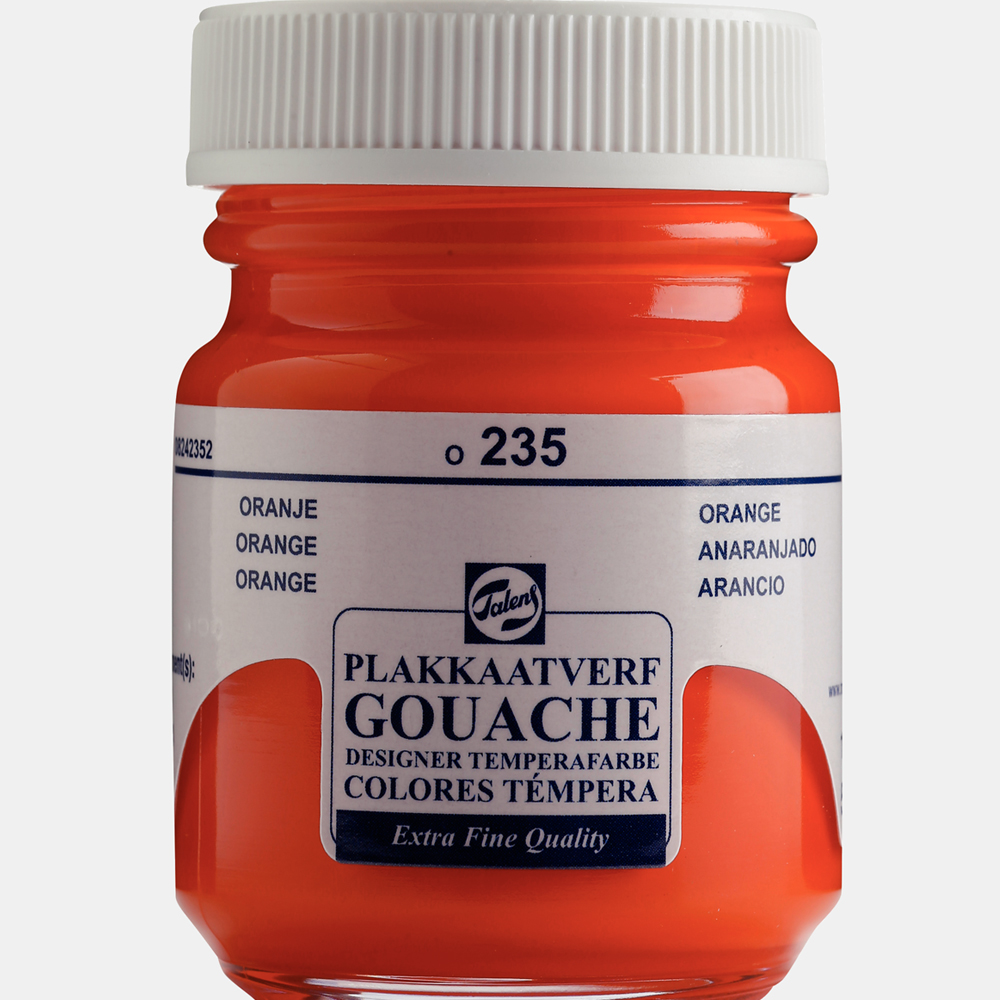 Talens Guaj Boya 16 Ml Orange (Turuncu) 235 - 10'lu Paket