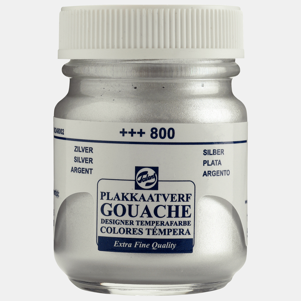 Talens Guaj Boya 16 Ml Silver (Gümüş) 800 - 10'lu Paket