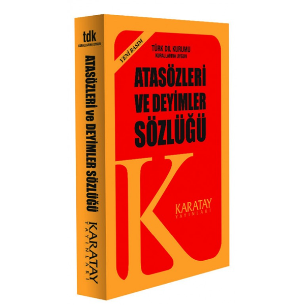 4E SÖZLÜK ATASÖZLERİ VE DEYİMLER 1.HAMUR PLASTİK KAPAK SARI KARATAY YAYINEVİ