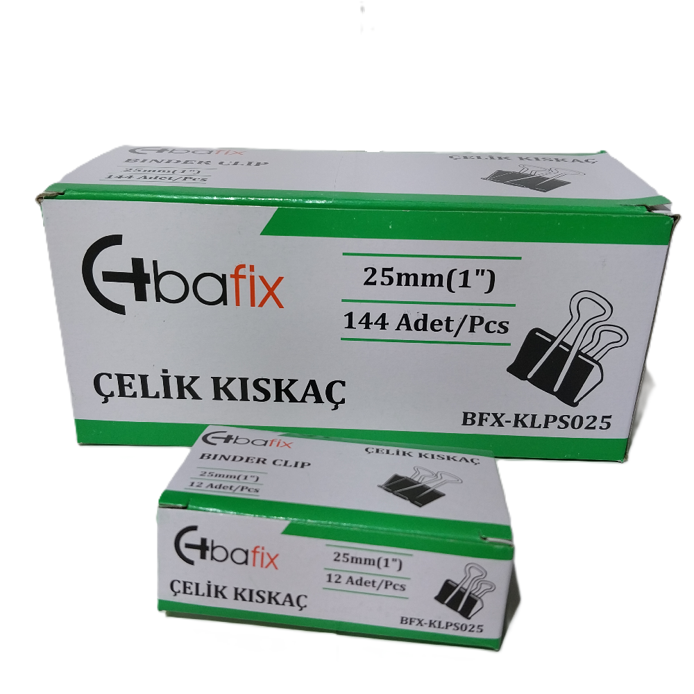 Bafix Kıskaç (Klips) Çelik 25 Mm Bfx-Klps025 - 12'li Paket